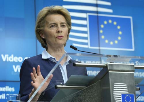 UE aguarda plano de € 1 trilhão de Von der Leyen para salvar a economia