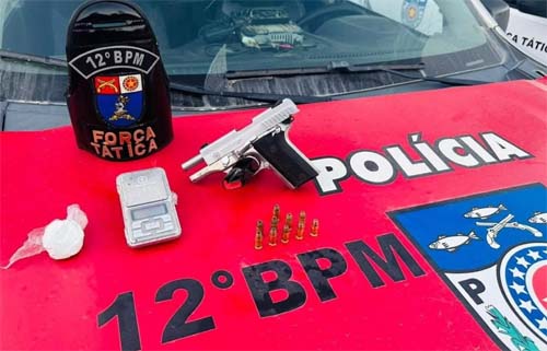 PM apreende drogas e seis armas de fogo na capital e no interior