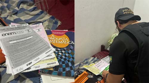Polícia Federal faz operação no Ceará contra suspeito de ter vazado prova do Enem
