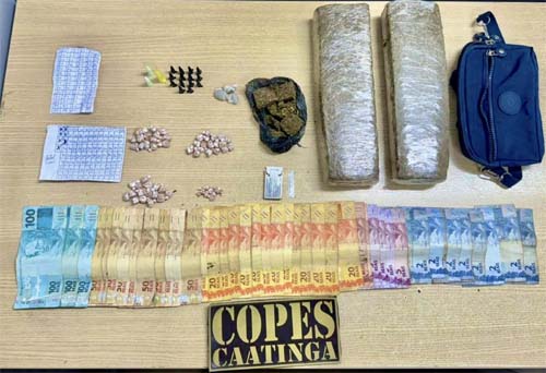 Polícia prende traficante com drogas em Cacimbinhas durante patrulhamento da Copes