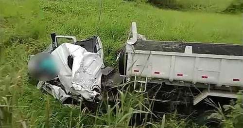 Motorista morre em acidente de caminhão, em Rio Largo