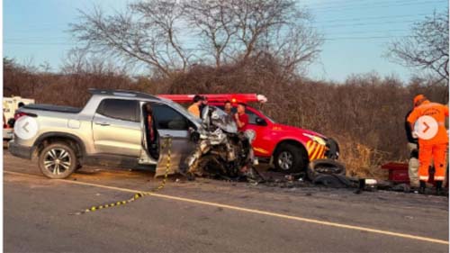 Tragédia na BR-020: Quatro vítimas fatais em colisão múltipla no Ceará