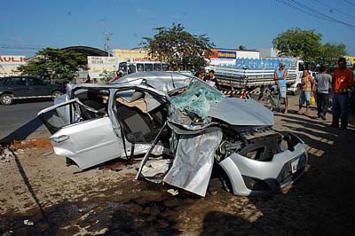 Grave acidente deixa um morto e dois feridos no Tabuleiro