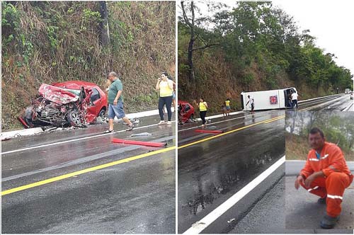 Morre terceira vítima de colisão entre carro e micro-ônibus próximo de Branquinha