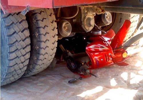 Motoqueiro morre esmagado por caminhão na Chã do Pilar