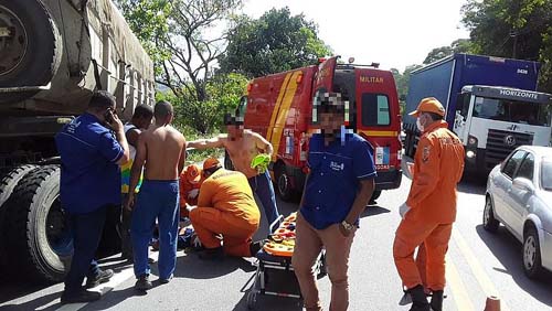 Após pane, motorista é atropelado pela própria caçamba que dirigia, na Ladeira do Catolé