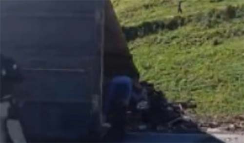 Carreta tomba em Maribondo e trânsito fica lento em trecho da rodovia