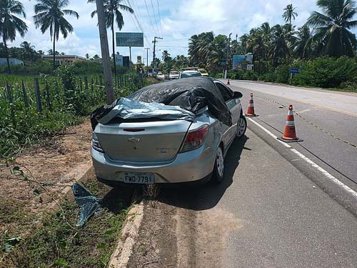 Criança de 7 anos morre em acidente na rodovia AL-101, em Coruripe