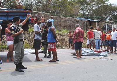 Primeiro acidente em 2013 deixa dois mortos e três feridos em Rio Largo