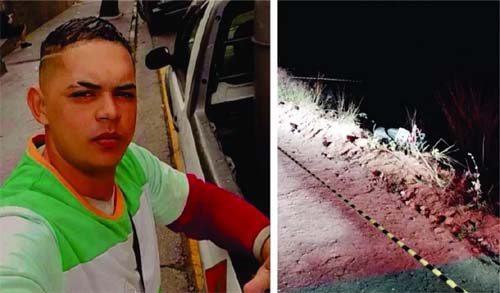 Atentado deixa um morto e um ferido após moto cair em ribanceira