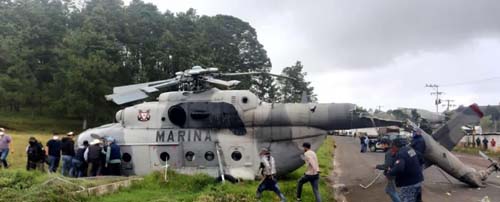 Helicóptero da Marinha mexicana cai e deixa 14 mortos na região de Sinaloa