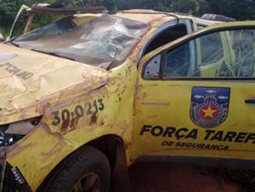 Cavalo morre e idoso fica ferido após serem atingidos por viatura da polícia