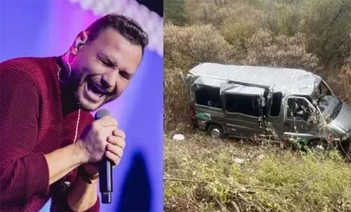 Cantor da banda Desejo de Menina se envolve em grave acidente com uma morte e 6 feridos