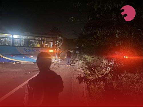 Acidente entre ônibus e carro deixa 12 feridos na BR-101, em Linhares - ES
