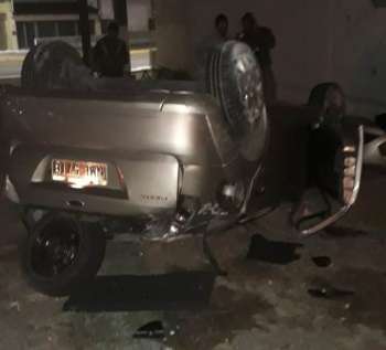 Homem morre após capotar veículo no bairro da Mangabeiras