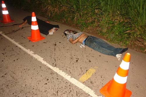 Casal morre em acidente de motocicleta na AL 110 zonas rural de Arapiraca