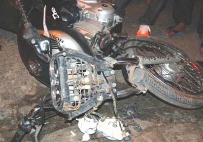 Motoqueiro perde o controle e colide em traseira de veículo na ‘curva da morte’ na BR 101