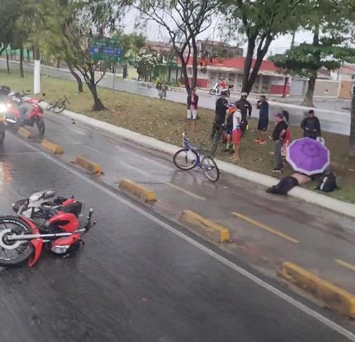 Colisão entre duas motocicletas em Maceió deixa um morto e uma ferida