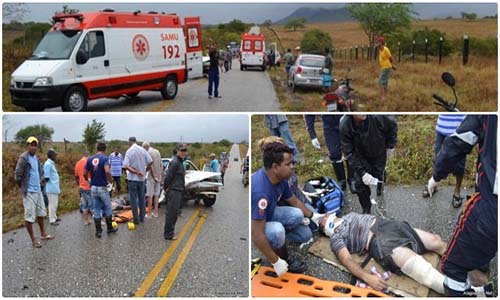 Colisão entre dois veículos deixa três pessoas feridas na AL 130