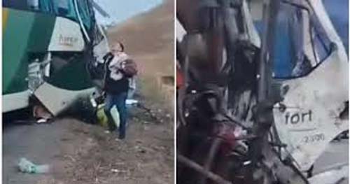 Acidente entre ônibus que saiu de Maceió e carreta deixa 3 mortos e dezenas de feridos em MG