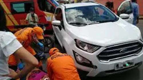 Atropelamento em Palmeira dos Índios deixa duas mulheres feridas; motociclista é responsável pelo acidente