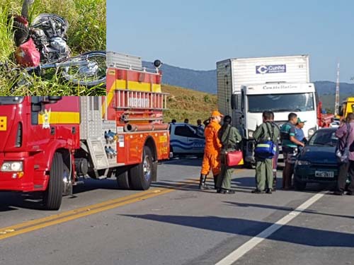 Acidente envolvendo três veículos deixa motociclista morto em União dos Palmares