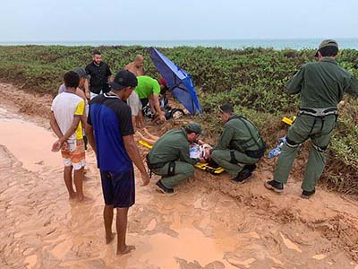 Duas jovens ficam feridas após quadriciclo capotar no Litoral Sul de Alagoas