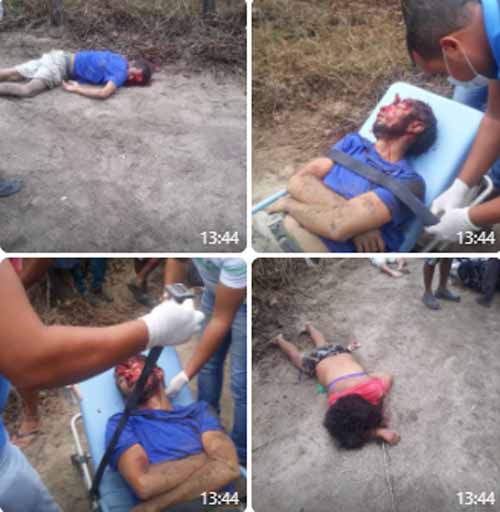 Acidente de moto mata casal e feto na Zona Rural de Santana do Mundaú