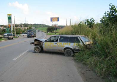 Motorista perde o controle e provoca colisão na BR 101 em São Miguel dos Campos