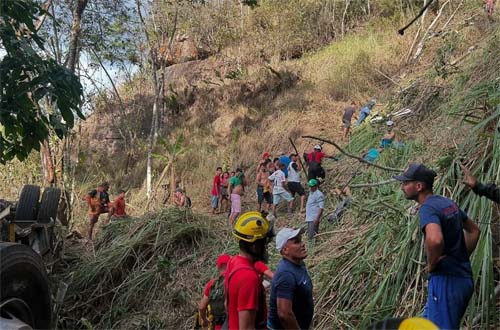 Ônibus que caiu na Serra da Barriga será cortado ao meio para remoção, confirma Corpo de Bombeiros