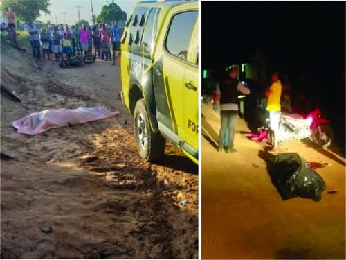 Dois acidentes deixaram um saldo de dois mortos e um ferido em Girau do Ponciano