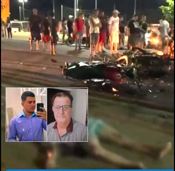 Colisão entre duas motocicletas na Rodovia BR-104 mata representante comercial e caldereiro de 18 anos