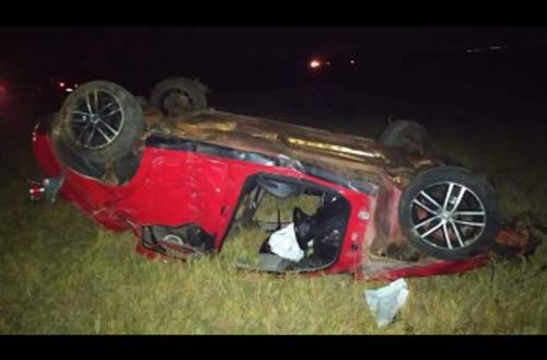 Homem morre e outro fica ferido após capotamento no Coité do Nóia