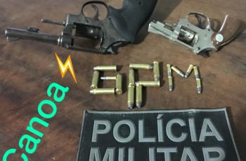 Dupla tenta fugir da polícia e é presa com arma em Lagoa da Canoa