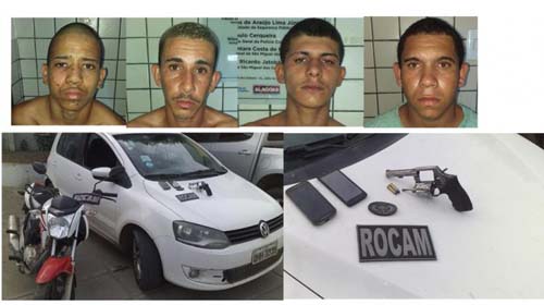 Em troca de tiros PM prende quatro suspeitos de assaltos em São Miguel dos Campos e região.