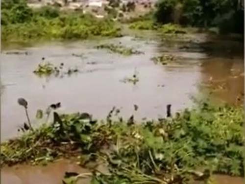 Afluente do Rio Ipanema em Santana do Ipanema recebe grande volume de água após chuvas no Sertão de Alagoas