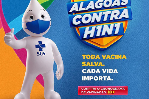 Profissionais das forças de segurança são vacinados contra gripe H1N1