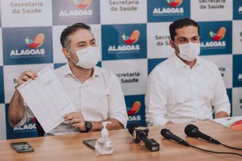Renan Filho e Alexandre Ayres alertam para notícias falsas sobre venda de vacina contra Covid-19