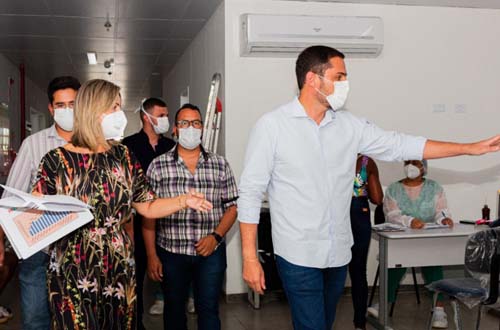 Secretário Alexandre Ayres visita HRM para acompanhar ampliação de leitos