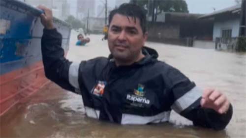 Prefeito de Itapema (SC) Faz Apelo Durante Enchentes que Atingem a Região