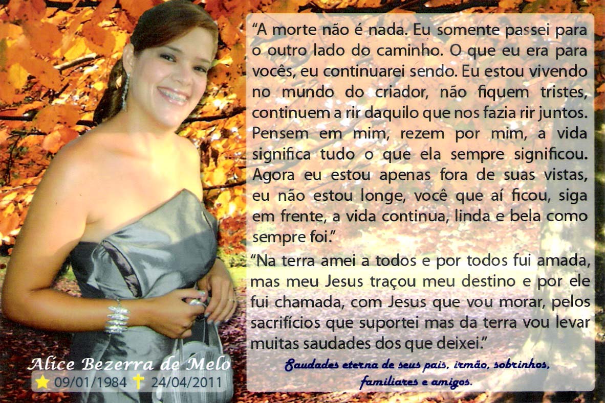 Familiares e amigos rezam pela alma da estudante Alice na Missa de 7º dia do seu falecimento