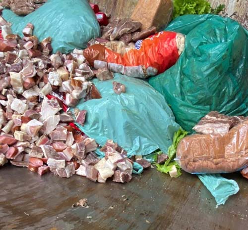Vigilância sanitária apreende mais de 400 kg de alimentos estrados em Pilar