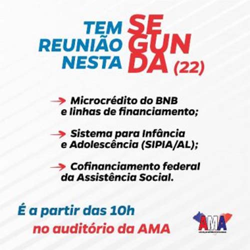 AMA retoma calendário de reunião pós Páscoa
