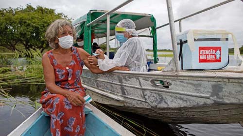 Brasil tem 42% da população vacinada com ao menos a 1ª dose contra a covid-19