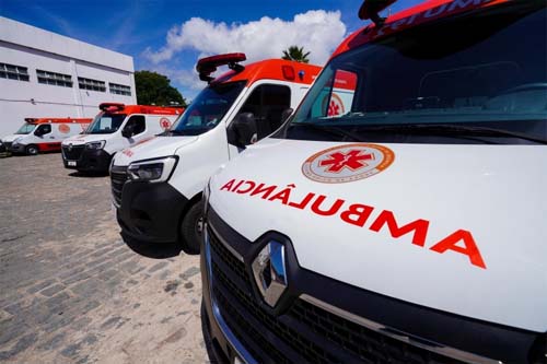 Samu Alagoas recebe 21 novas ambulâncias para reforçar atendimento de urgência