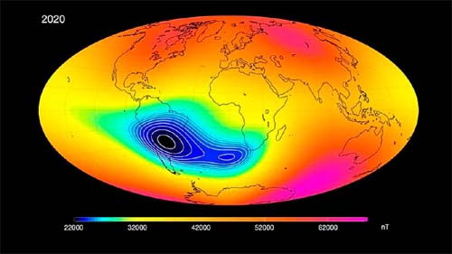 O que é a anomalia magnética que fica sobre o Brasil, está crescendo e é monitorada pela Nasa