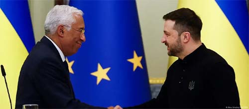 Novos dirigentes da UE começam mandato com visita à Ucrânia