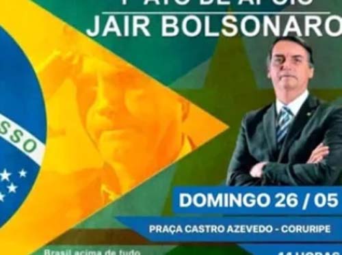 Apoiadores de Jair Bolsonaro convocam manifestação para o dia 26 em Maceió e outros estados