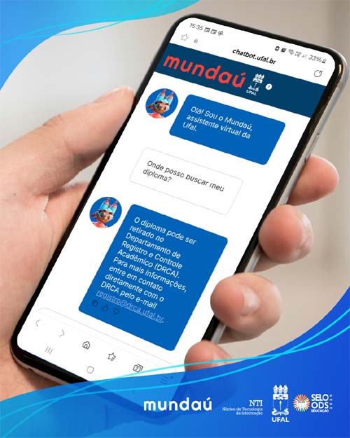 Ufal lança chatbot Mundaú para agilizar atendimentos virtuais