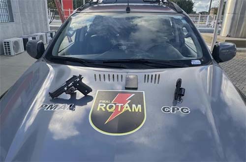 Polícia Militar apreende arma, drogas e prende foragido por homicídio em ações no interior de Alagoas